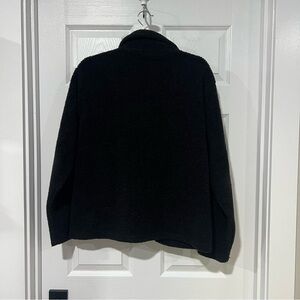 Vintage One Step Ahead Black Teddy Jacket